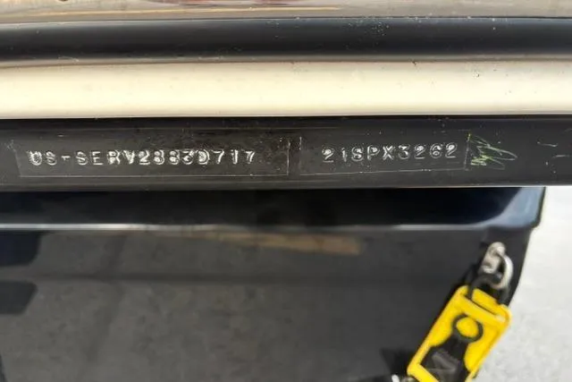 Slide: The Image of Hull identification number on 2017 Searay SPX210 boat, showing serial details. - 61