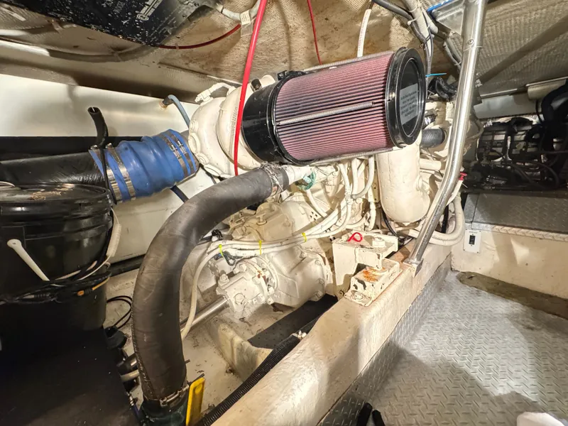 Slide: The Image of Engine room of a 1995 Ocean Yachts 42 SS. - 34