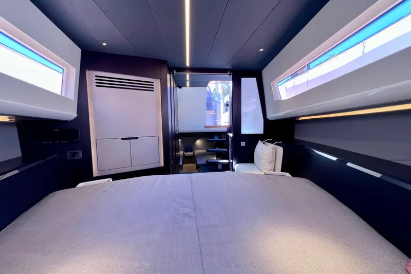 Slide: The Image of Luxurious interior cabin of 2022 Windy SR 44 BLACKHAWK yacht with modern design. - 101