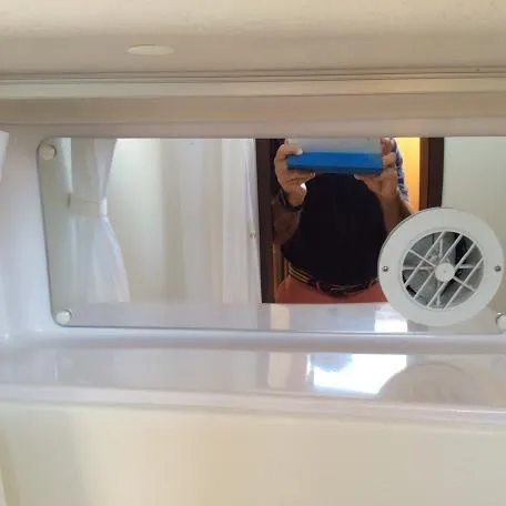 Slide: The Image of Reflection in a Catalina 426 yacht interior with vent and mirror, 2026 model. - 24