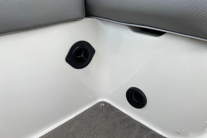 Slide: The Image of Interior detail of a 2017 MasterCraft XT23 boat, featuring speaker and vent. - 9