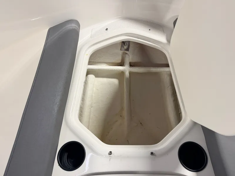 Slide: The Image of Storage compartment in 2018 Bayliner Element E18 boat. - 13