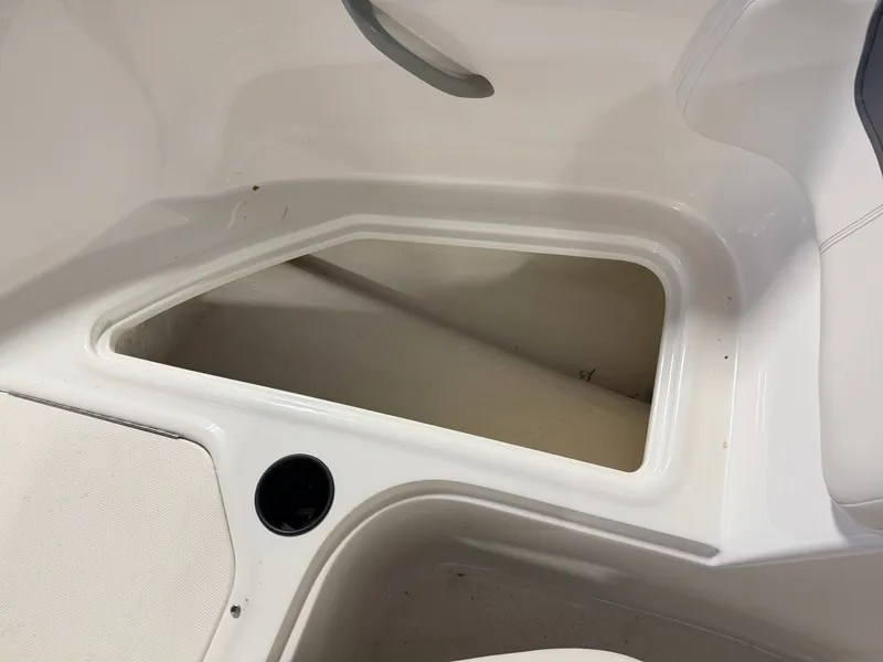 Slide: The Image of Interior of a 2018 Bayliner Element E18 boat. - 15