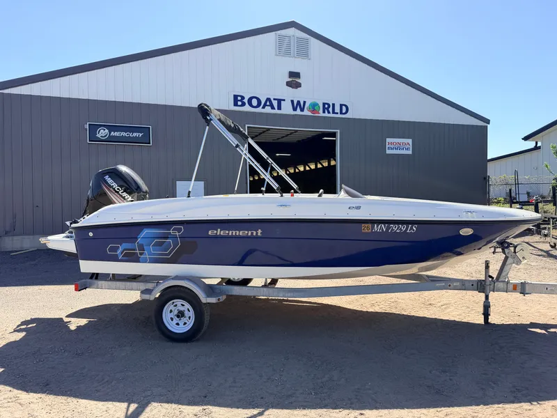 Slide: The Image of 2018 Bayliner Element E18 with 90HP Mercury 4Stroke at Boat World. - 16