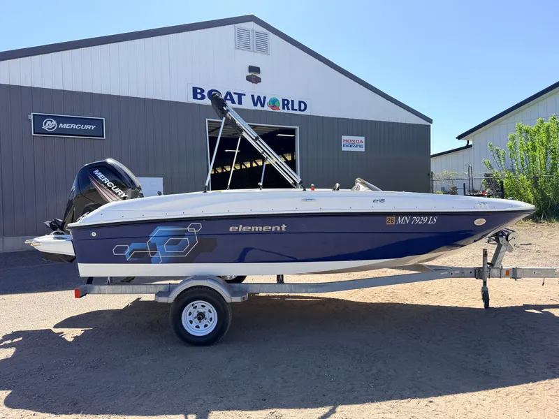 Slide: The Image of 2018 Bayliner Element E18 with 90HP Mercury 4Stroke at Boat World. - 24