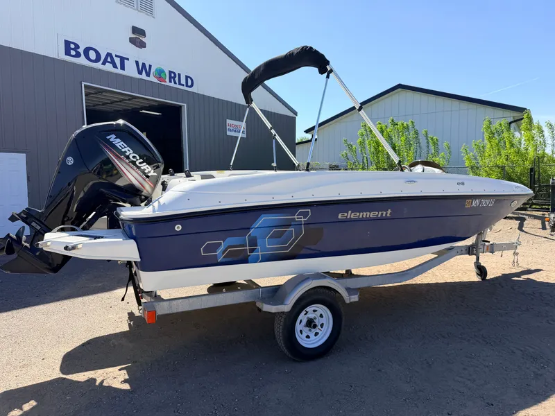 Slide: The Image of 2018 Bayliner Element E18 with 90HP Mercury 4Stroke at Boat World. - 38