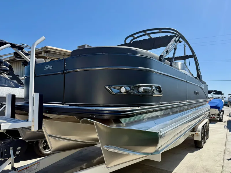 The Image of 2026 Avalon Catalina Quad Lounge boat with 500HP Mercury engine. - 1