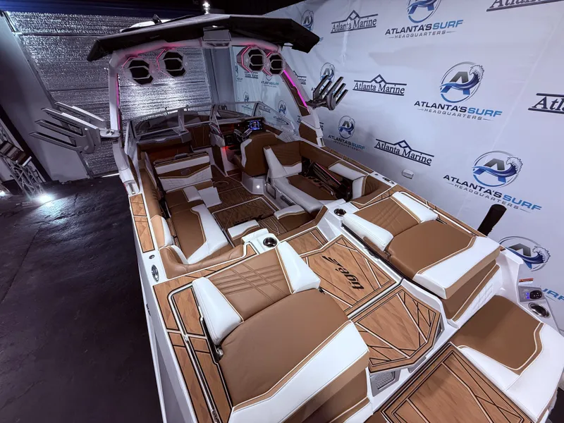 Slide: The Image of Interior view of 2024 Tigé Ultré 23ZX boat with luxurious design. - 26