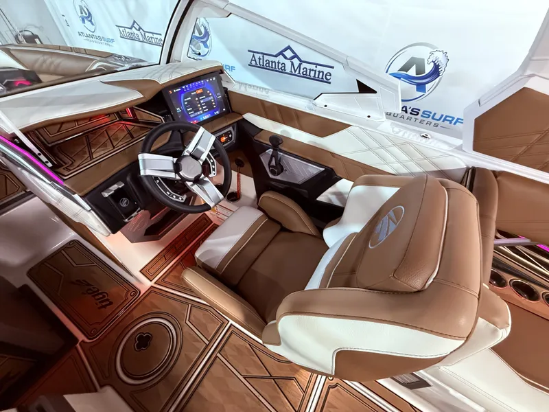 Slide: The Image of Interior of 2024 Tigé Ultré 23ZX with modern dashboard. - 48