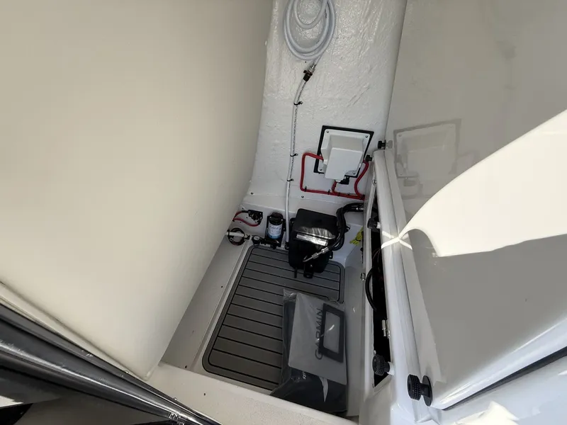 Slide: The Image of Interior of the 2026 Tidewater 2500 Carolina Bay boat. - 11