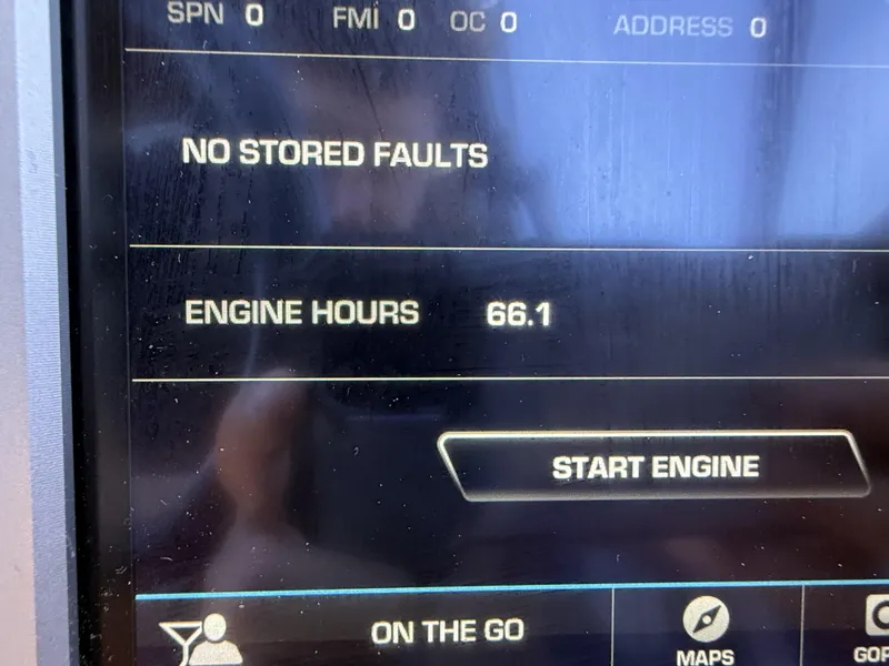 Slide: The Image of 2021 Supra SE 550 display showing 66.1 engine hours. - 16