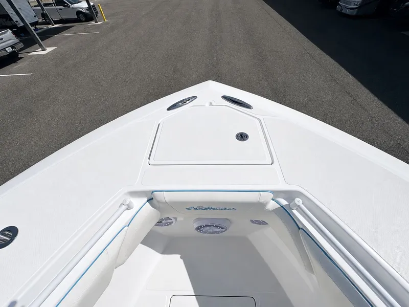 Slide: The Image of 2023 SeaHunter Tournament boat bow view at the dock. - 10