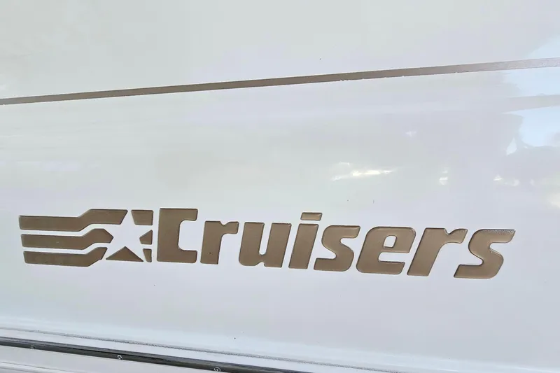 Slide: The Image of 1996 Cruisers Yachts 3570 Esprit logo on white background. - 31