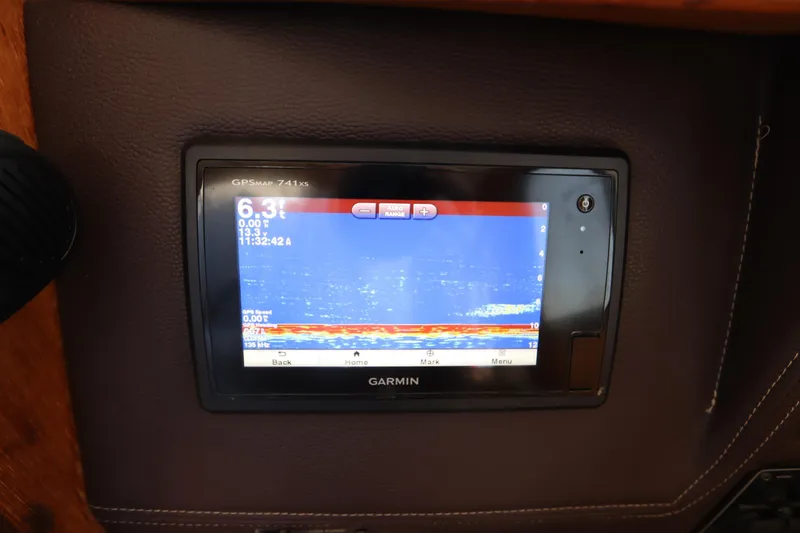 Slide: The Image of Garmin GPSMAP 741xs display on 2015 Ranger Tugs R-27 boat dashboard. - 81