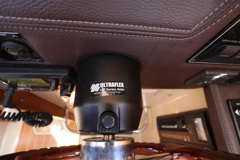 Slide: The Image of Ultraflex UP Series Helm in 2015 Ranger Tugs R-27 boat cockpit. - 87