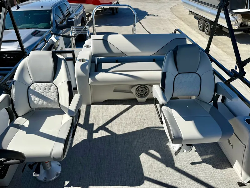 Slide: The Image of Avalon Venture 85 Versatile Rear Bench - 21 FT W/ 150HP Mercury! 2026 - 10
