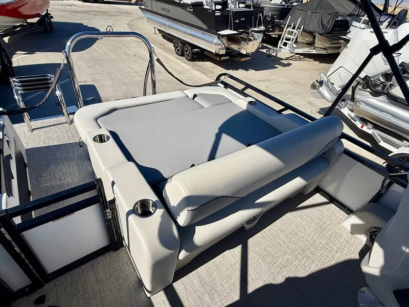 Slide: The Image of Avalon Venture 85 Versatile Rear Bench - 21 FT W/ 150HP Mercury! 2026 - 11