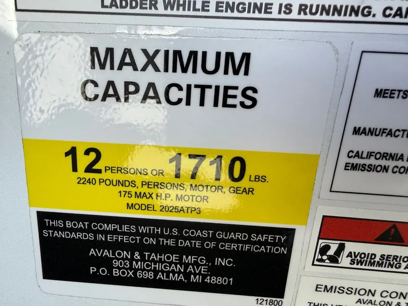Slide: The Image of Avalon Venture 85 Versatile Rear Bench - 21 FT W/ 150HP Mercury! 2026 - 14