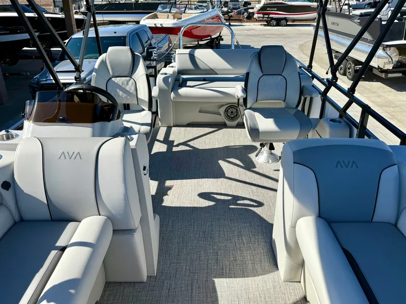 Slide: The Image of Avalon Venture 85 Versatile Rear Bench - 21 FT W/ 150HP Mercury! 2026 - 8