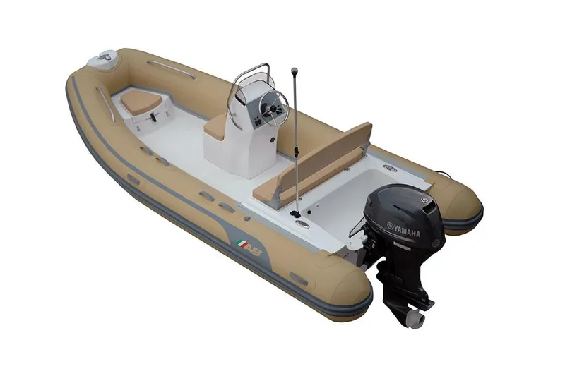 The Image of Manufacturer Provided Image: 2026 AB Inflatables Oceanus 15 VST inflatable boat with Yamaha outboard motor. - 6