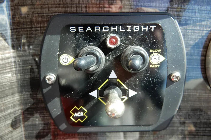 Slide: The Image of Control panel for searchlight on 2022 Monterey 295 Sport Yacht. - 28