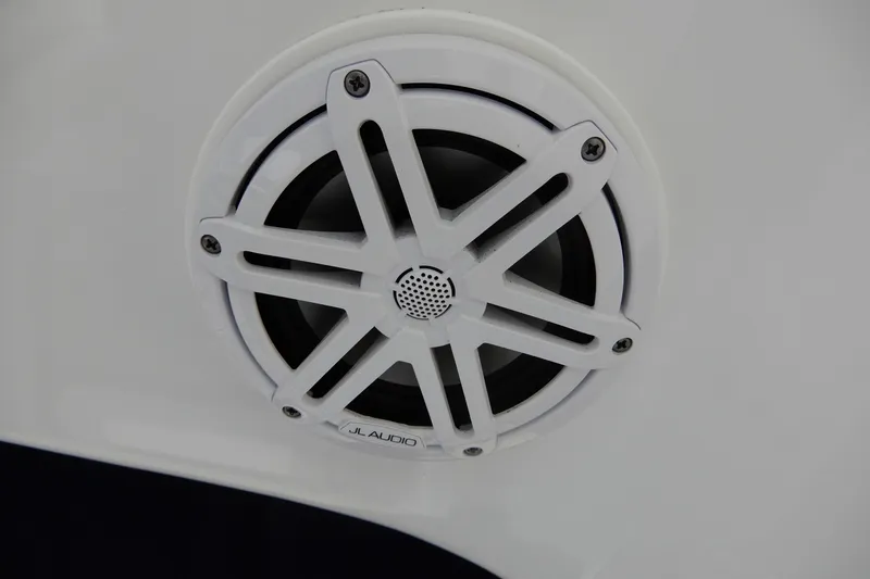 Slide: The Image of White JL Audio speaker on 2022 Monterey 295 Sport Yacht. - 32