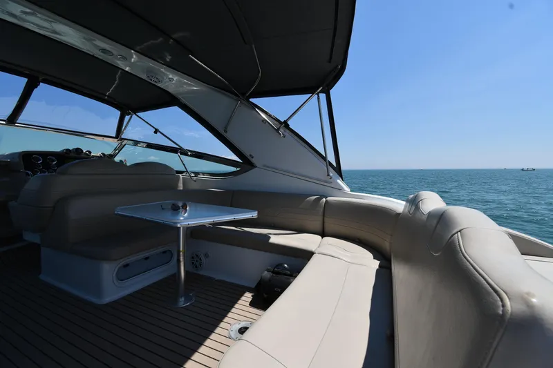 Slide: The Image of Interior of 2009 Formula 400 Super Sport yacht with ocean view. - 18