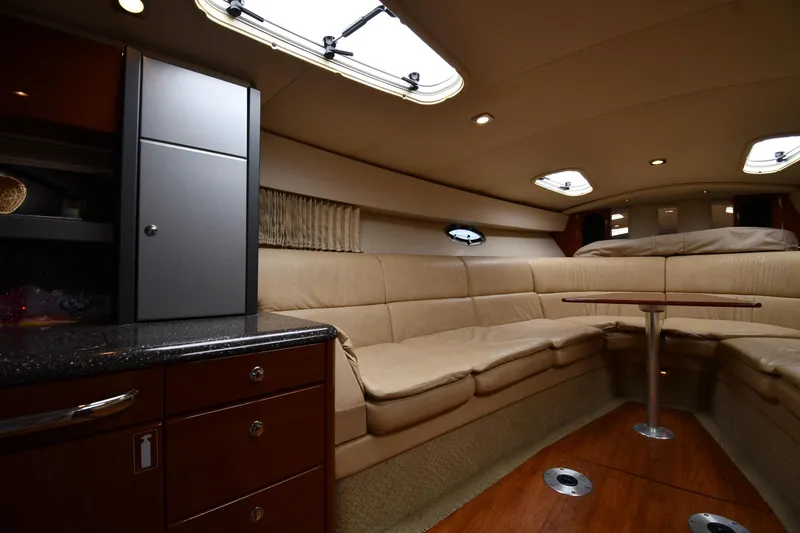 Slide: The Image of Luxurious interior of a 2009 Formula 400 Super Sport yacht with plush seating and elegant design. - 31