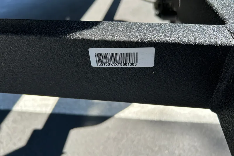 Slide: The Image of Barcode on 2026 Tracker Grizzly 1654 T Sportsman boat trailer frame. - 50