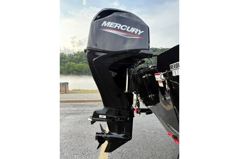 Slide: The Image of 2026 Tracker Pro Team 175 Crappie Edition with Mercury outboard motor on a misty morning. - 15
