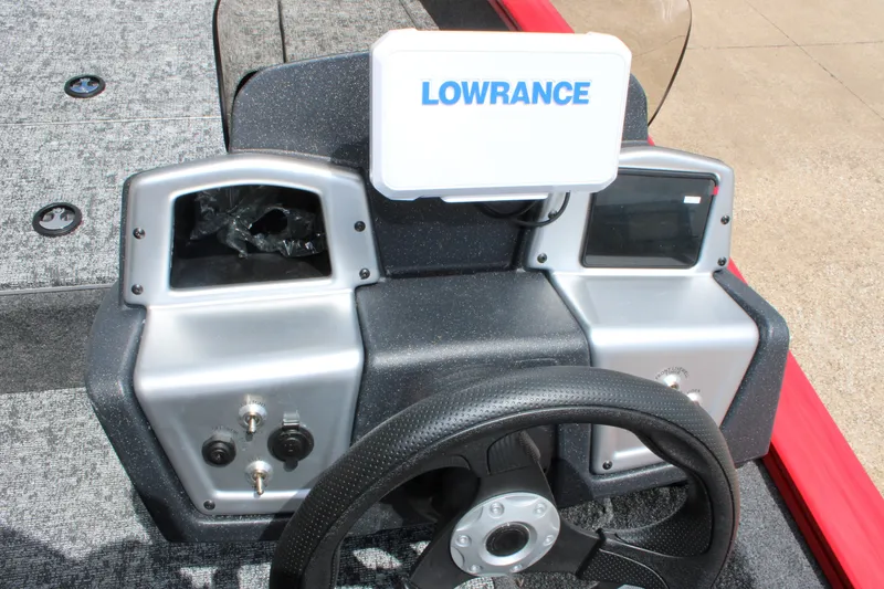 Slide: The Image of Dashboard of 2026 Tracker Pro Team 175 Crappie Edition with Lowrance display. - 8