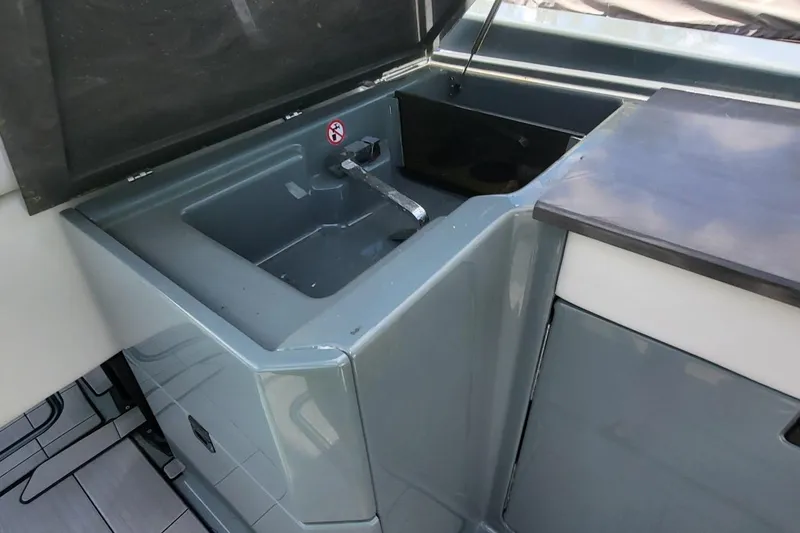 Slide: The Image of 2023 Aviara AV32 OB boat sink and countertop detail. - 12