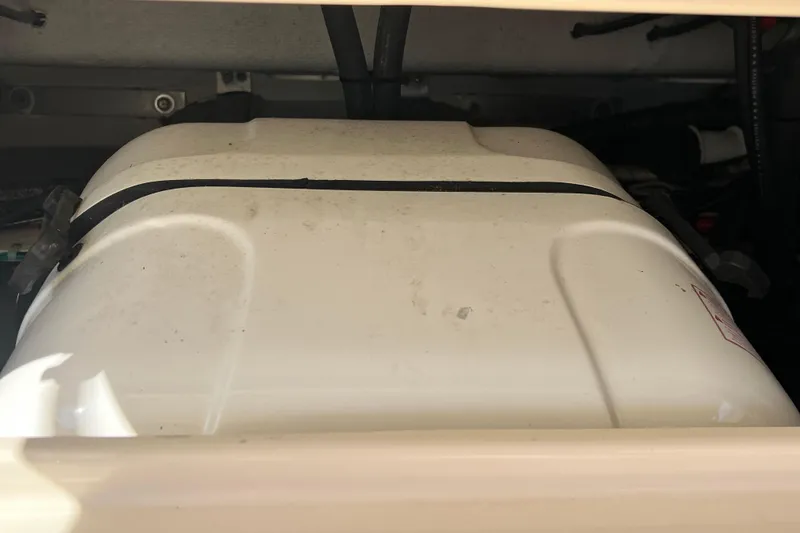 Slide: The Image of Engine compartment of a 2017 Grady-White Marlin 300 boat. - 21