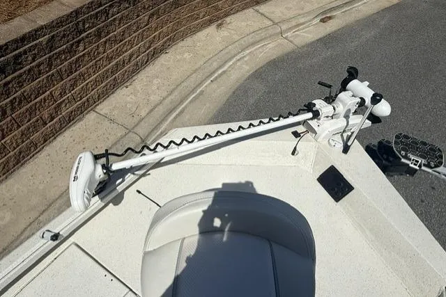 Slide: The Image of 2020 RAB RB190 boat with trolling motor on a sunny day. - 9