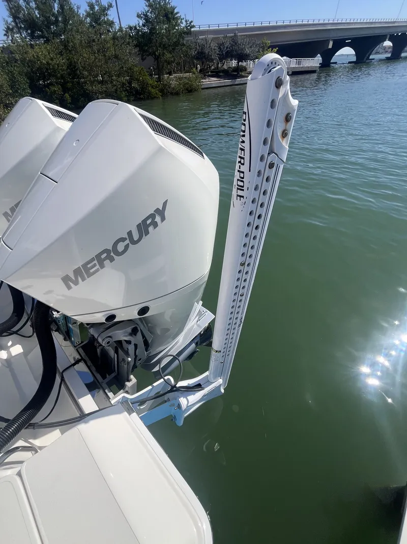 Slide: The Image of ShearWater Carolina 2020 boat with Mercury engine and Power-Pole anchor. - 11