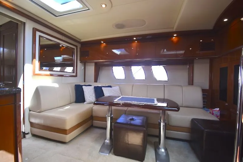 Slide: The Image of Luxurious interior of 2007 Sea Ray 48 Sundancer yacht. - 17