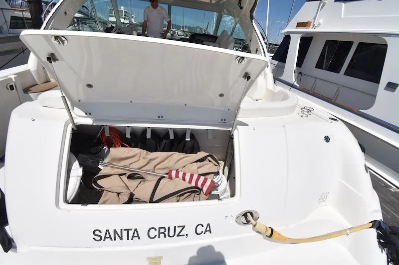 Slide: The Image of 2007 Sea Ray 48 Sundancer docked in Santa Cruz. - 35