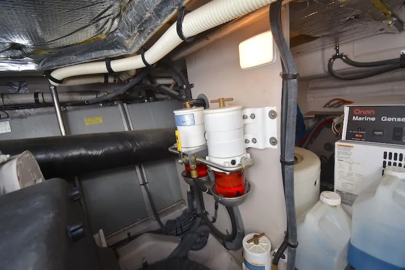 Slide: The Image of Engine room of 2007 Sea Ray 48 Sundancer with generator. - 44