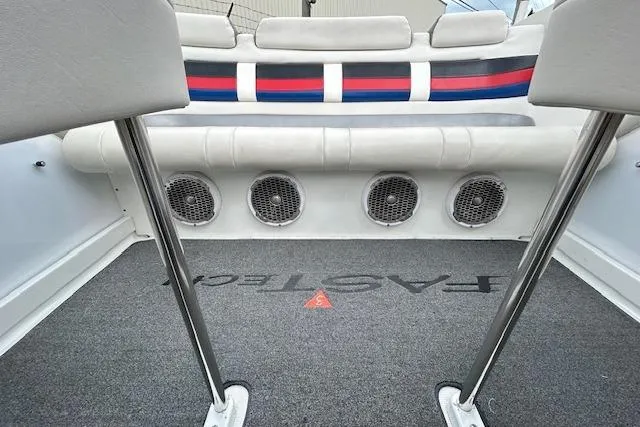 Slide: The Image of Interior of a 2004 Formula 292 FASTech boat with stylish seating and speaker system. - 8