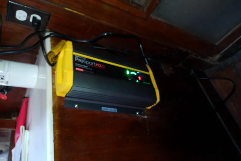 Slide: The Image of ProSport HD2 charger installed on 1972 Morgan Out Island 41 yacht interior. - 38