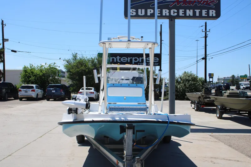 Slide: The Image of 2017 CCB Phoenix boat on trailer at marine supercenter parking lot. - 3