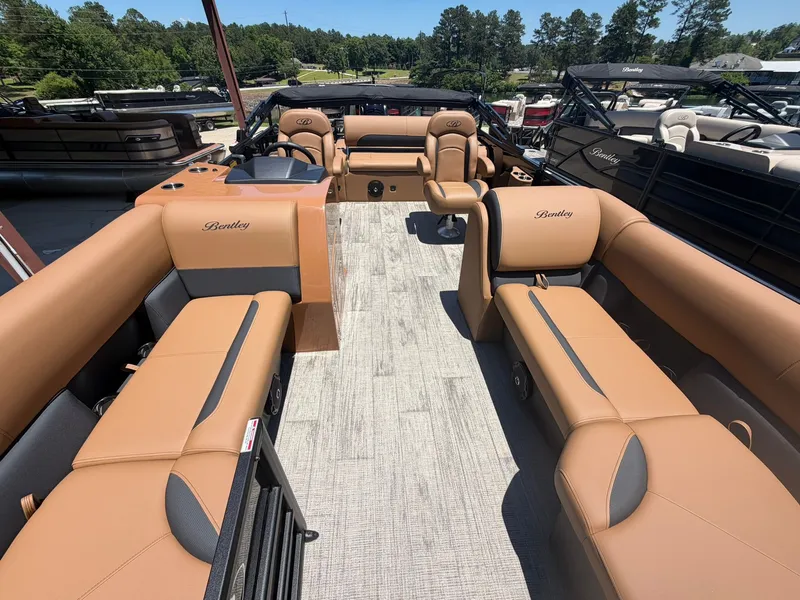 Slide: The Image of Interior of the 2026 Bentley Pontoons Legacy 223 Swingback. - 4