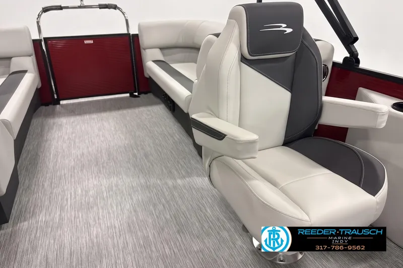 Slide: The Image of 2026 Bennington 22 S1SR boat interior with luxurious seating and modern design. - 4