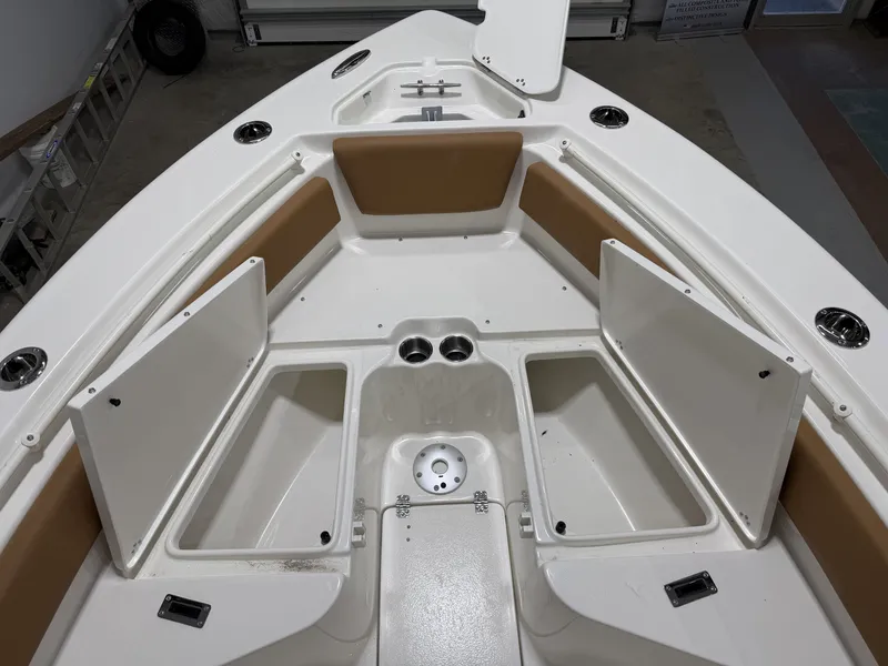 Slide: The Image of Interior view of Key West 239 FSR boat, model year 2026. - 17