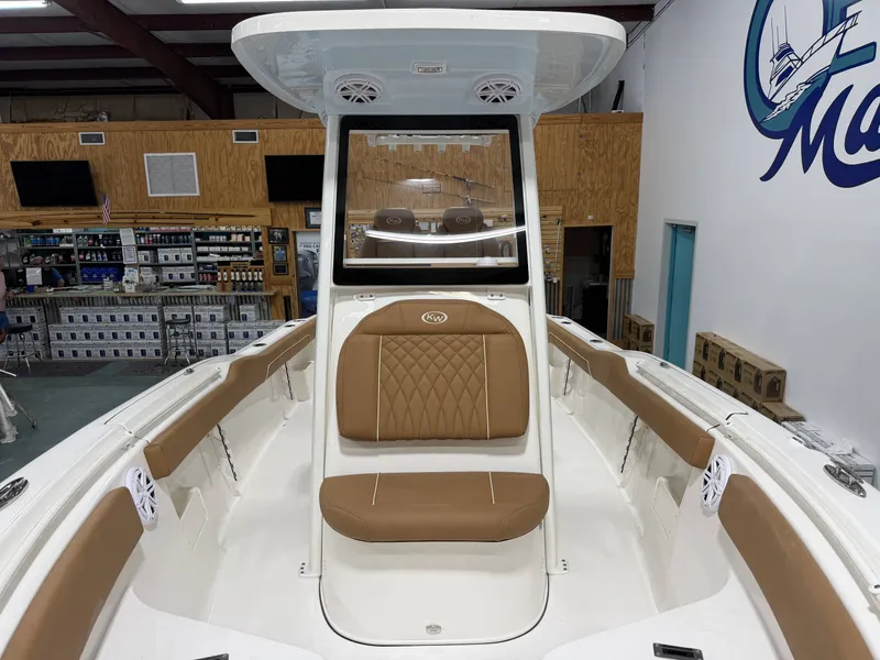 Slide: The Image of Interior view of Key West 239 FSR boat, model year 2026. - 18