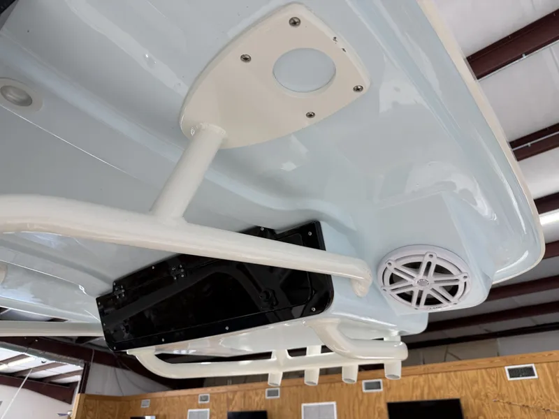 Slide: The Image of Underside of a 2026 Key West 239 FSR boat. - 29
