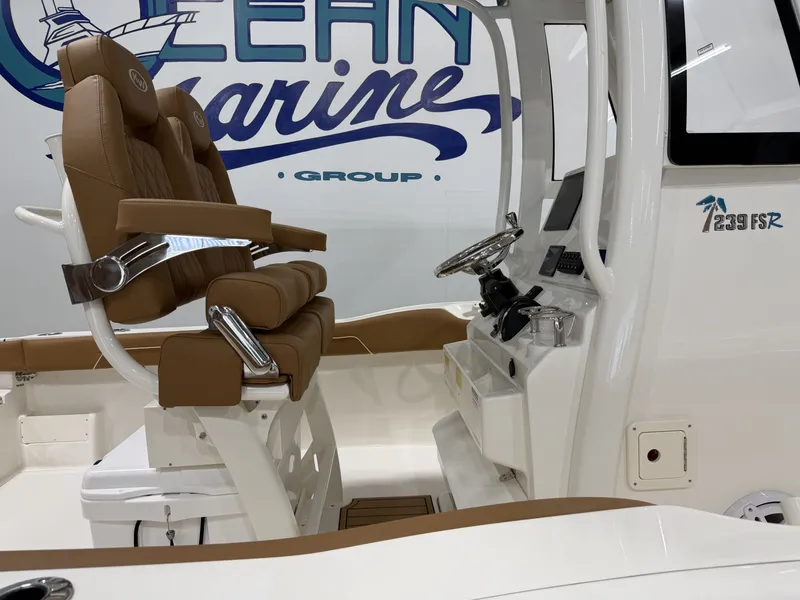 Slide: The Image of Interior view of Key West 239 FSR boat, model year 2026. - 7