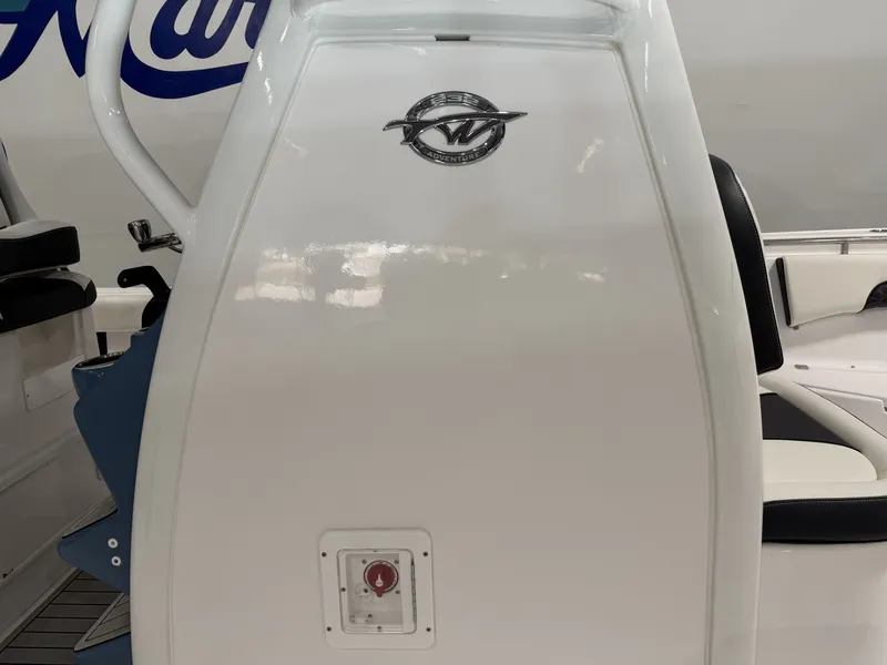 Slide: The Image of Tidewater 232 CC Adventure 2026 boat console with logo. - 17