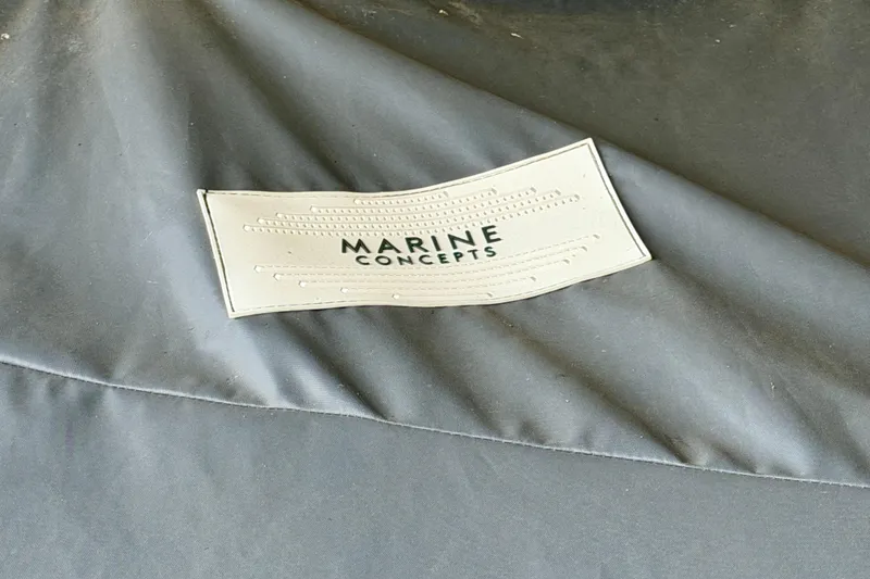 Slide: The Image of Marine Concepts label on Barletta Lusso 23U boat cover, 2023 model. - 9