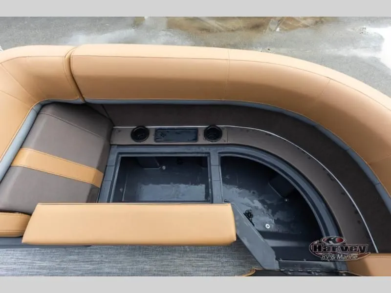 Slide: The Image of Interior of M Series 23 MSB 2026 with storage and speakers. - 12